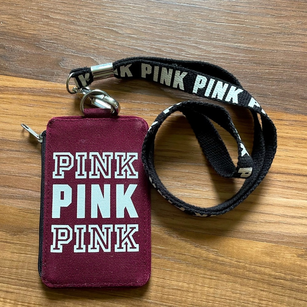 PINK Victoria’s Secret ID card lanyard/wallet